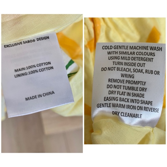 🍋 SABO Astyn Dress in Amalfi Citrus Lemons Oranges Fruit Print Yellow Sundress - Picture 16 of 16